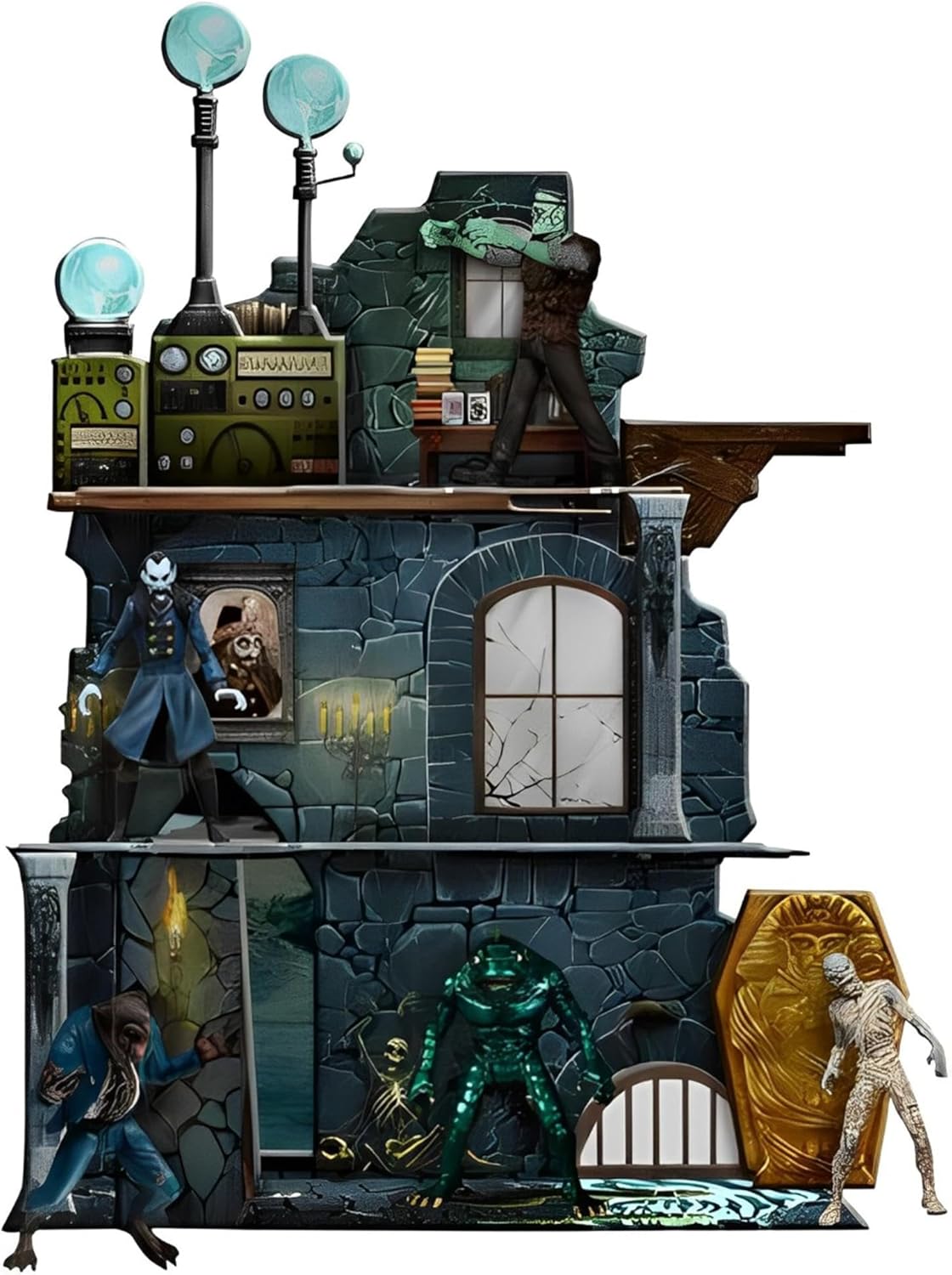 Mezco 5 Points Monsters Tower of Fear Deluxe Boxed Set