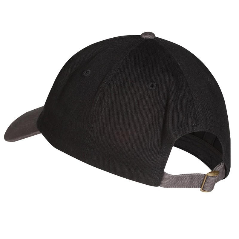 The Lost Boys official black baseball cap with red movie logo embroidery.
