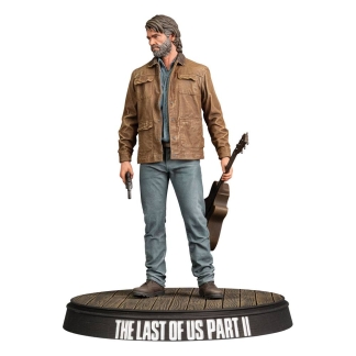 The Last of Us Part II Joel 9-inch PVC statue holding guitar and weapon.