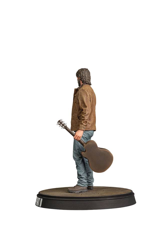 The Last of Us Part II Joel 9-inch PVC statue holding guitar and weapon.