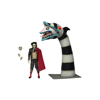 NECA Ultimate Matador Beetlejuice and Sandworm figures