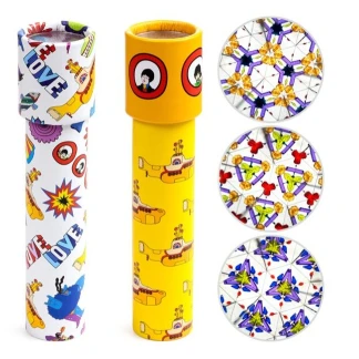 A single Puckator The Beatles Yellow Submarine kaleidoscope featuring vibrant 1960s animated artwork on the outer tube