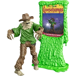 Frontal view of the 5-inch Goosebumps Scarecrow figure