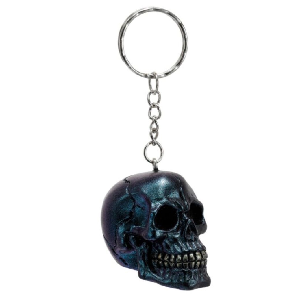 Green Skull Keychain Retro Glowing Pirate Skull Keychain