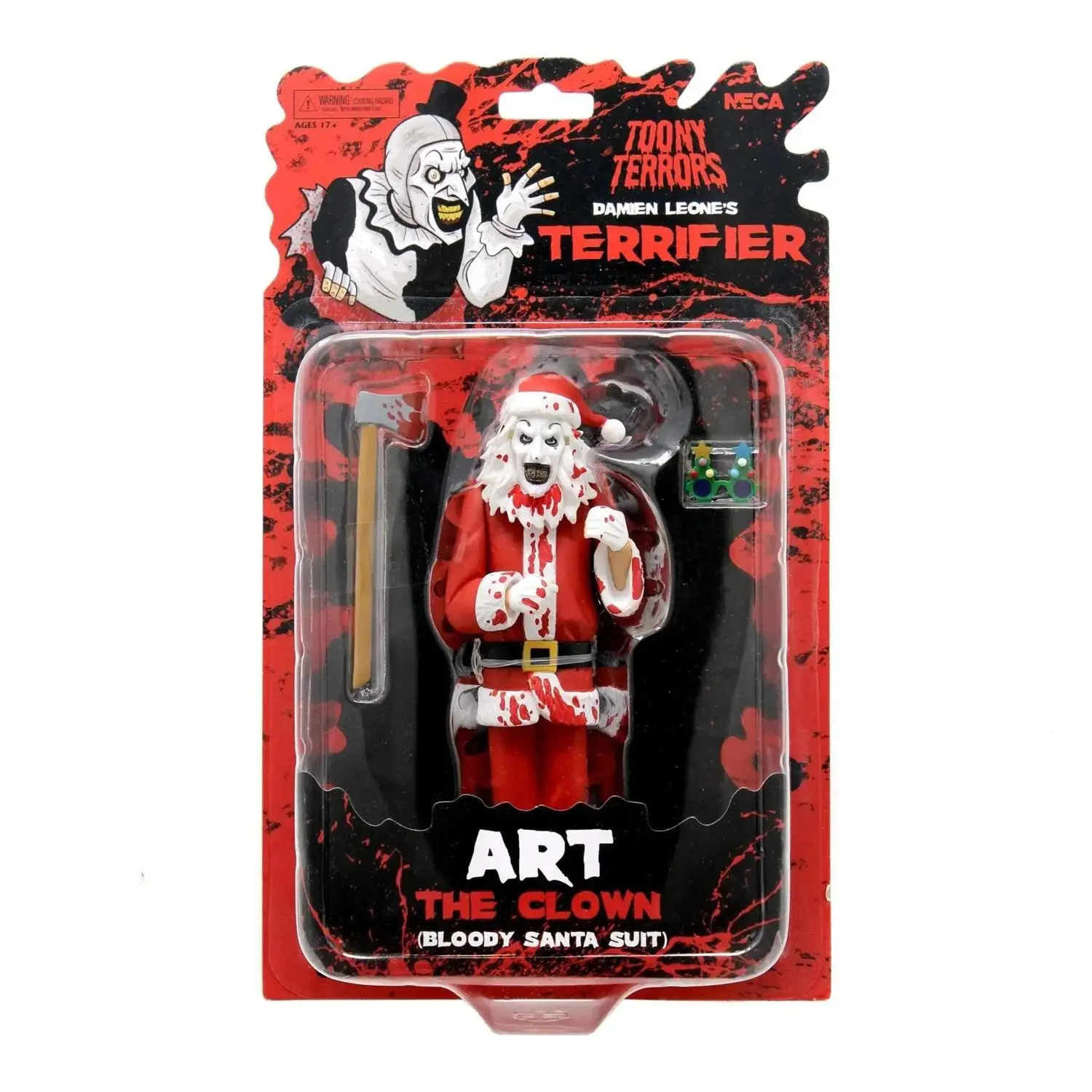 NECA Toony Terrors Terrifier Art The Clown Bloody Santa Suit 6 Inch Action Figure